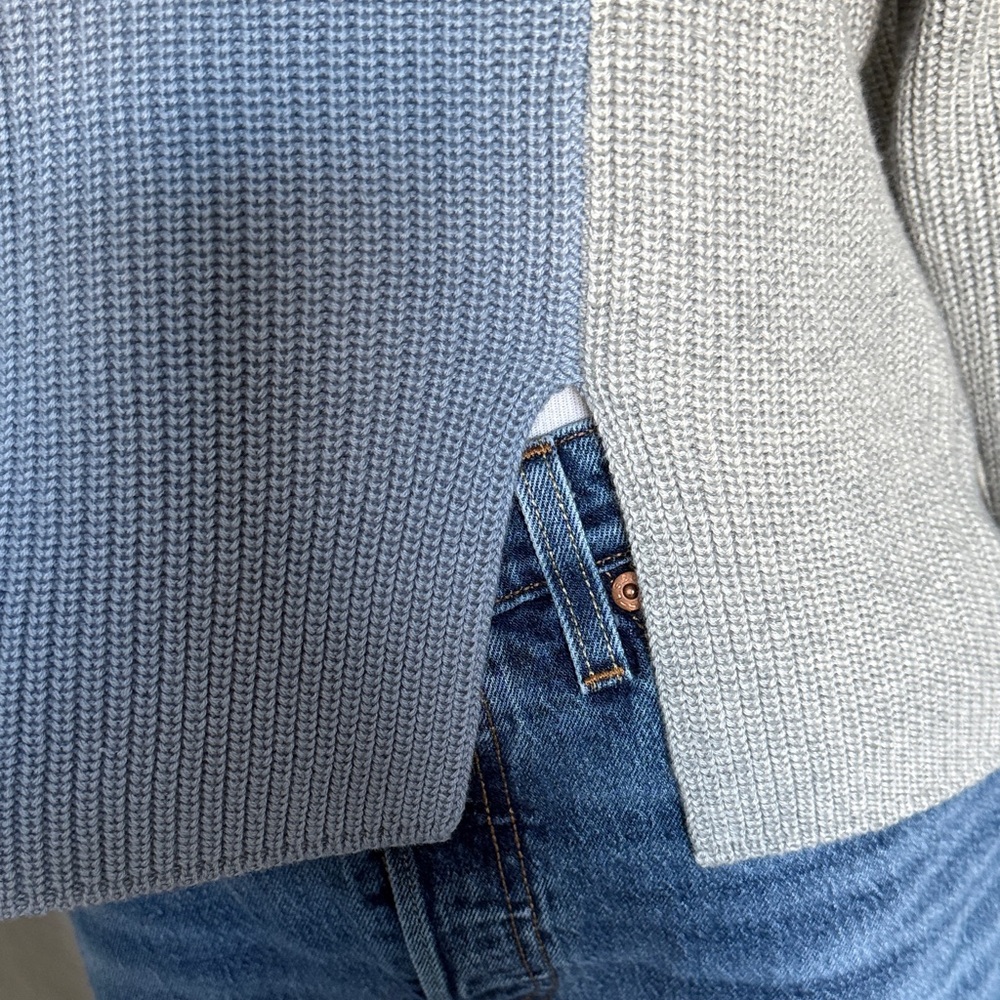 Mod Color Block Turtleneck Sweater - Picture 6 of 7
